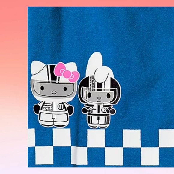 Nwt Hello Kitty by San Rio Blue Lounge Shorts Sz XL - Picture 4 of 5